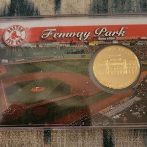 Fenway Park Boston Red Sox Highland Mint 24k Gold Flashed Medallion Coin